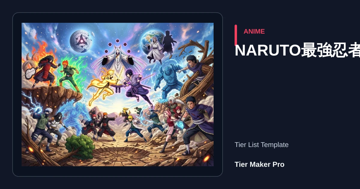 NARUTO最強忍者ランキング tier list template preview