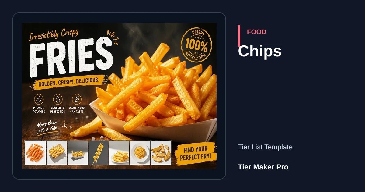 Chips tier list template preview