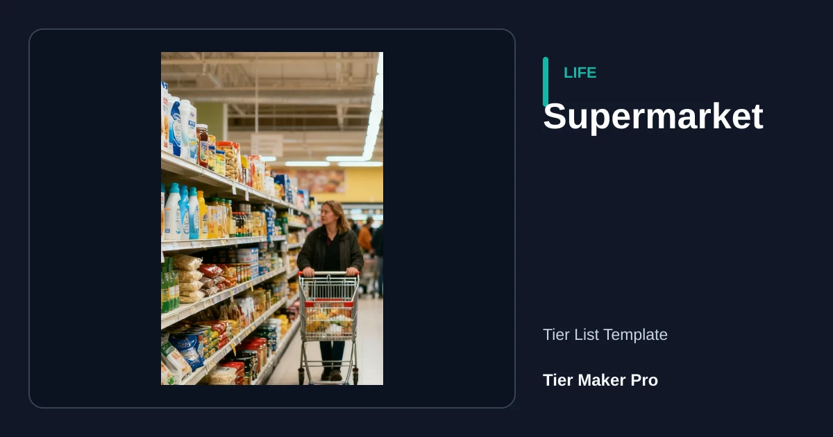 Supermarket tier list template preview