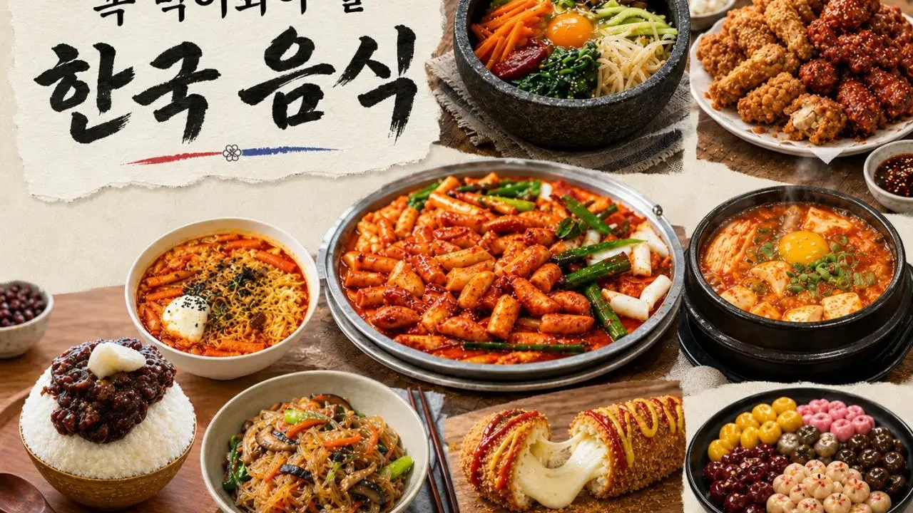 Korean Food Guide tier list template preview