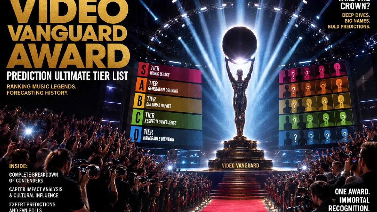 2026 MTV VMAs Video Vanguard Award Predictions Tier List tier list template preview