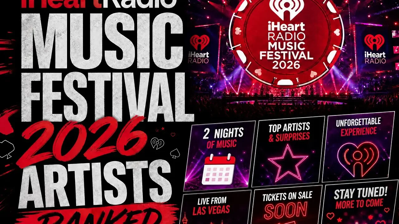 iHeartRadio Music Festival 2026 아티스트 tier list template preview
