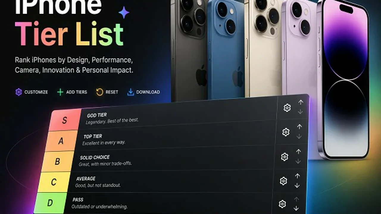 iPhone tier list template preview