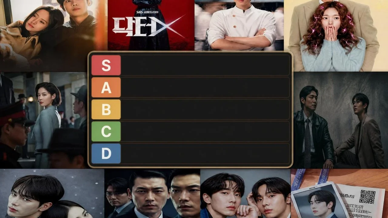 2026년 하반기 한국 드라마 tier list template preview